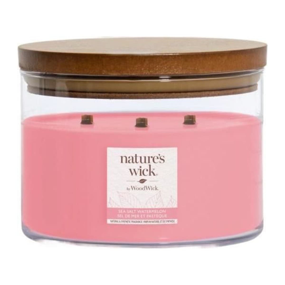 Nature's Wick by WoodWick Wood Wick Tumbler svíčka Salt Watermelon velký 3 knoty